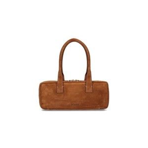Staud Rectangular Suede Handbag With Top Zipper Closure - NWT